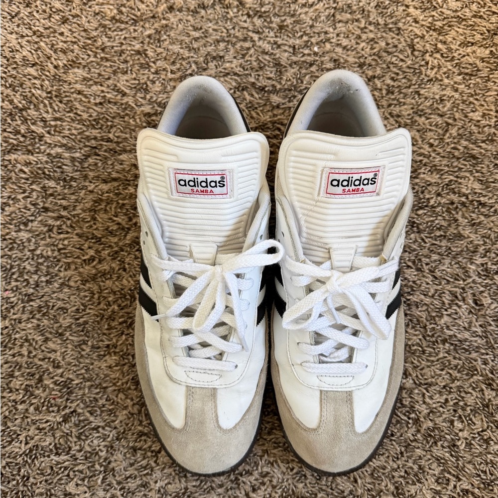 Adidas Samba White and Black Sneakers- men size 12